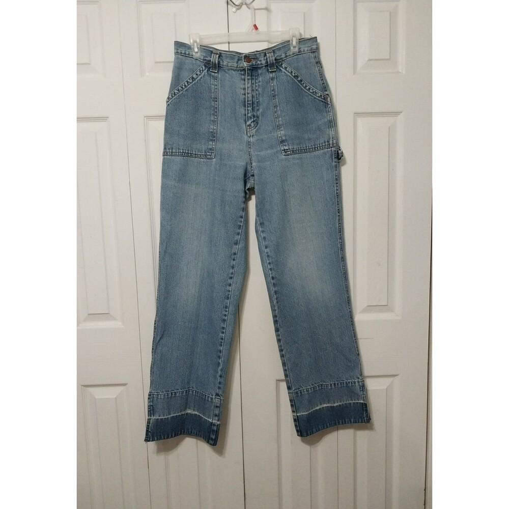 Vintage Bill Blass Carpenter Jeans Womens 10 High Waisted Baggy Skater Denim